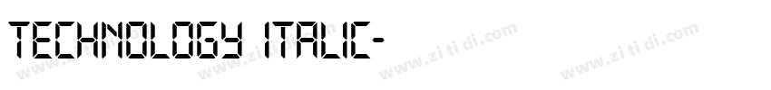 Technology Italic字体转换